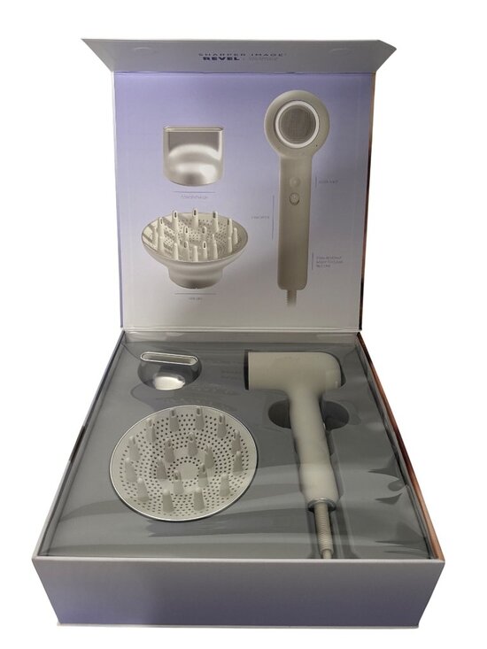 NWB Sharper Image Revel Hair Dryer Light Gray 3 pcs available main image 4